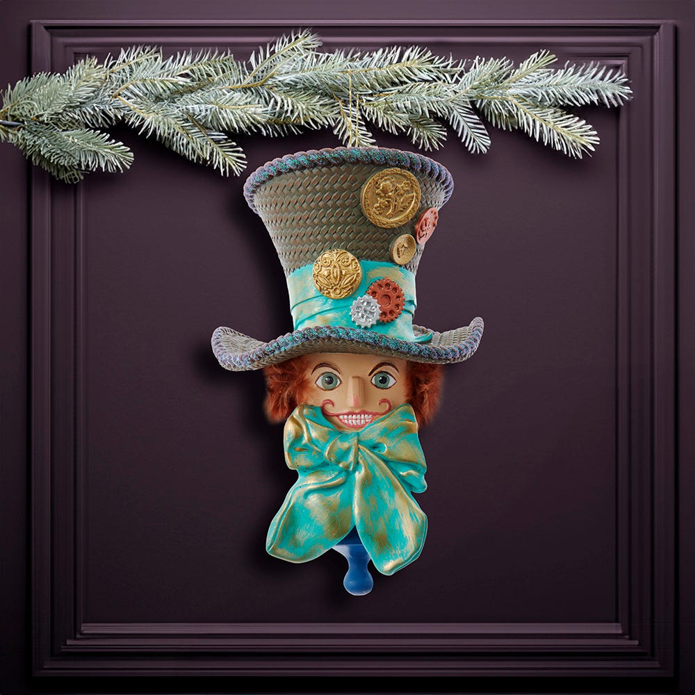 Kurt Adler 6-Inch Resin Hollywood Hats Hatter Ornament
